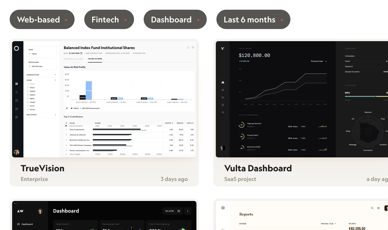 Revisio sorting interface preview